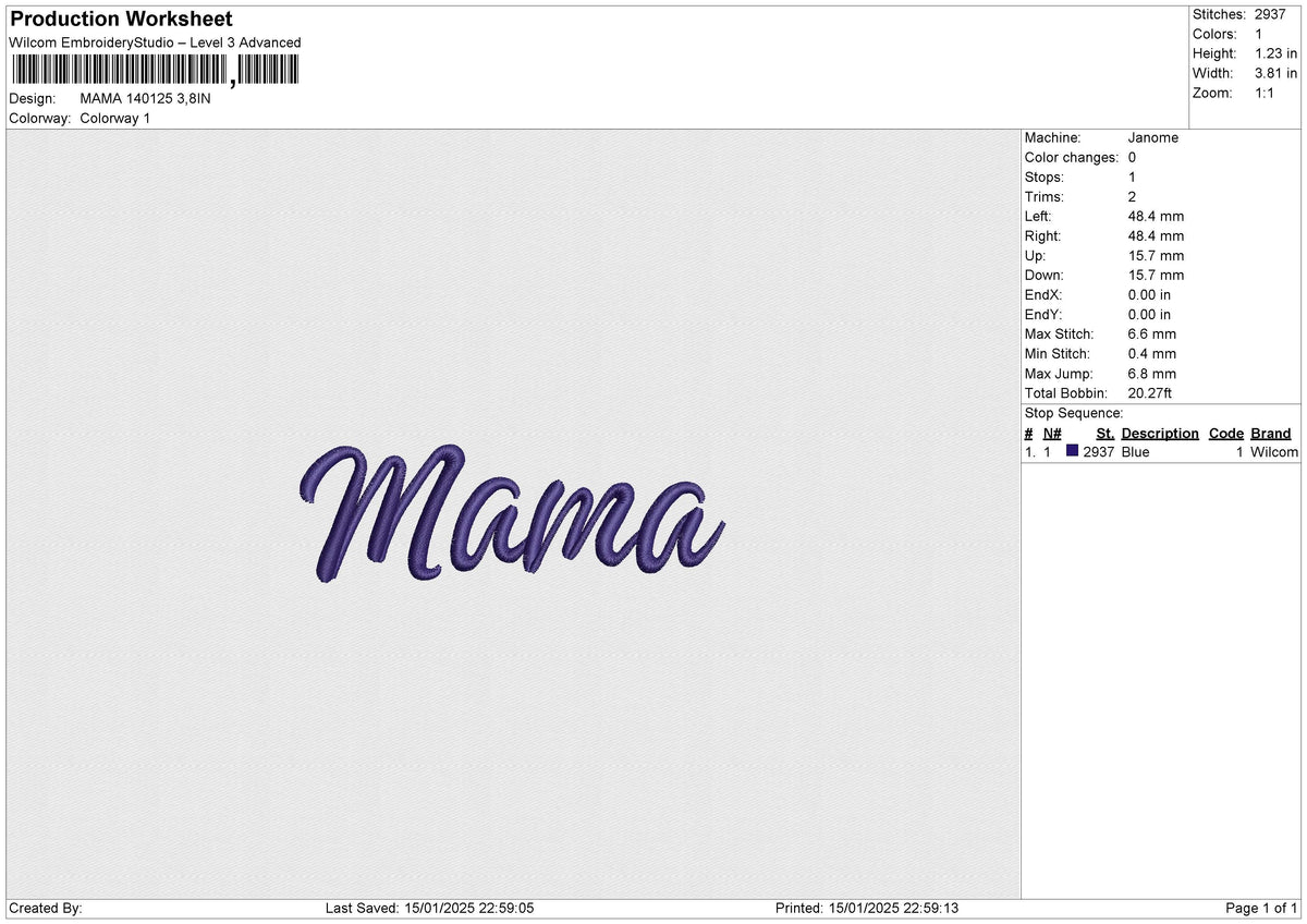 MAMA 140125 Embroidery File 6 size
