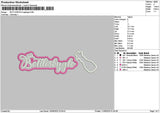 Bottlestext Embroidery File 6 sizes