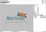 Martineztext Embroidery File 6 sizes