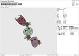MASKS HALLOWEEN Embroidery File 6 size