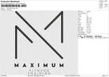MAXIMUM logo 6 size