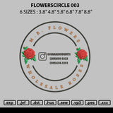Flowerscircle 003 Embroidery File 6 sizes