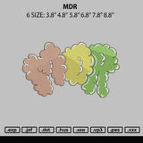 Mdr Embroidery File 6 sizes