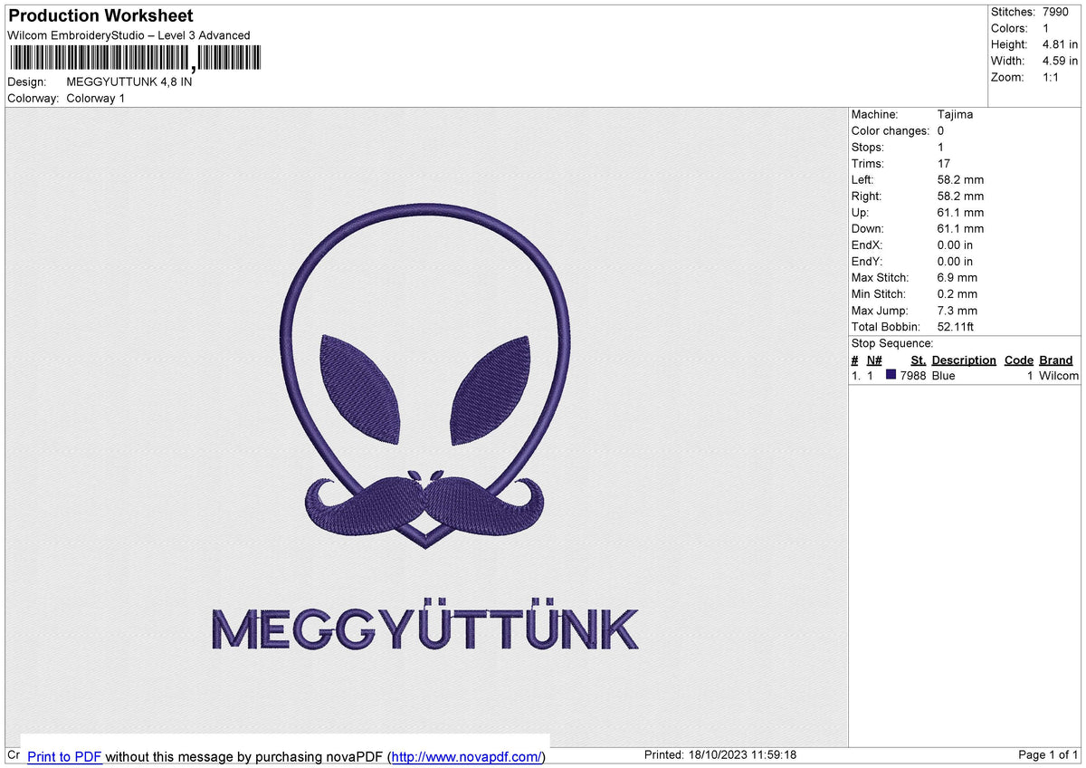 MEGGYUTTUNK Embroidery File 6 size