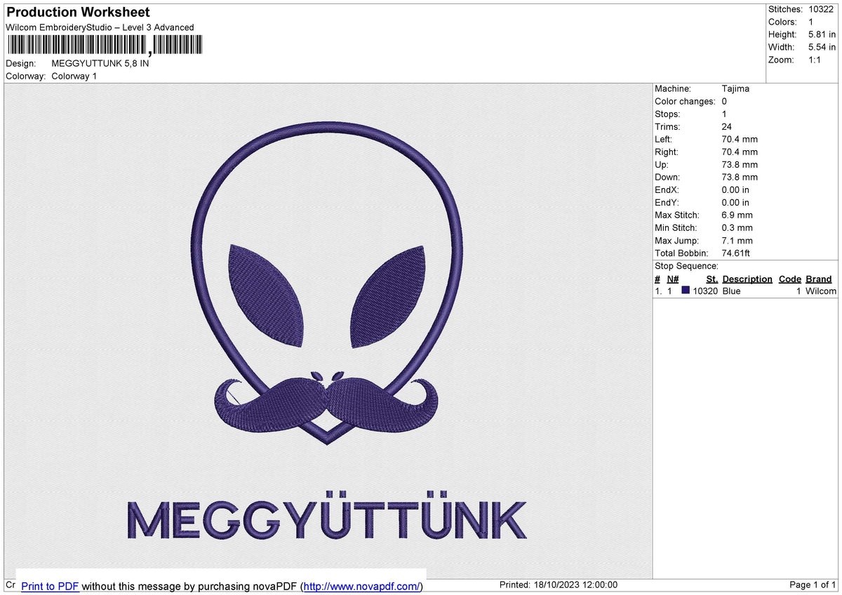 MEGGYUTTUNK Embroidery File 6 size