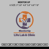 Mentor Up Embroidery File 6 sizes