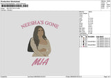 Miatext 02 Embroidery File 6 sizes