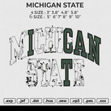 MICHIGAN STATE Embroidery