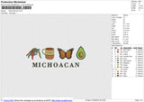 MICHOACAN Embroidery File 6 sizes