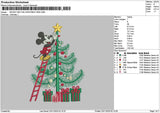 Mickeyxmas 2311 Embroidery File 6 sizes