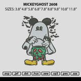 Mickeyghost 2608 Embroidery File 6 sizes
