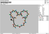 Mickeylamp 001 Embroidery File 6 sizes