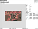 MIGHT GUY Embroidery File 4 size