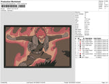MIGHT GUY Embroidery File 4 size