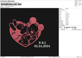 MIKI LOVE  Embroidery File 6 size