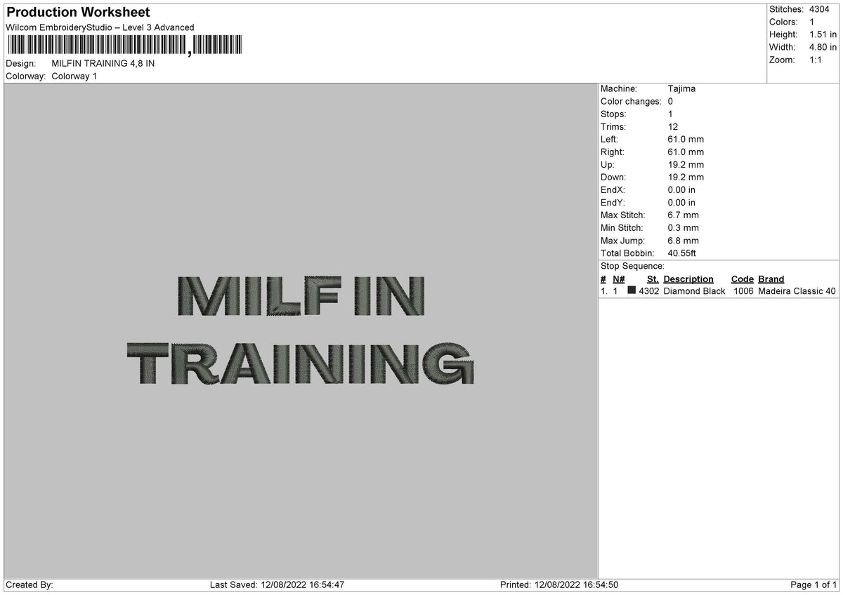 Milfin Training