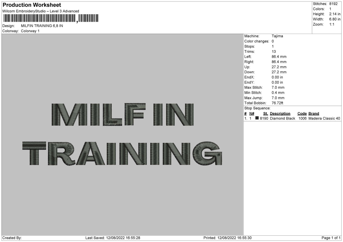Milfin Training