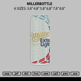 Millerbottle Embroidery File 6 sizes