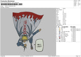 Minato Namikaze Embroidery