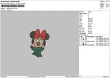 Minniehead Xmas Embroidery File 6 sizes