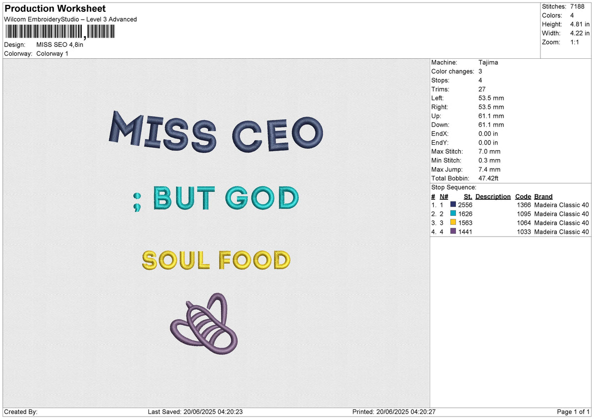 MISS SEO Embroidery File 6 size