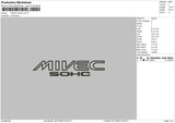 Mivec 02 Embroidery FIle 6 Sizes