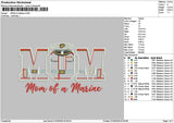 Momtext 0103 Embroidery File 6 sizes