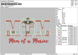 Momtext 0103 Embroidery File 6 sizes