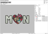 Mon Mickey Embroidery File 6 sizes