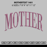 Mothertext 1401 Embroidery File 6 sizes