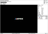 Mpiretext Embroidery File 6 sizes