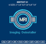 Mritext 01 Embroidery File 6 sizes