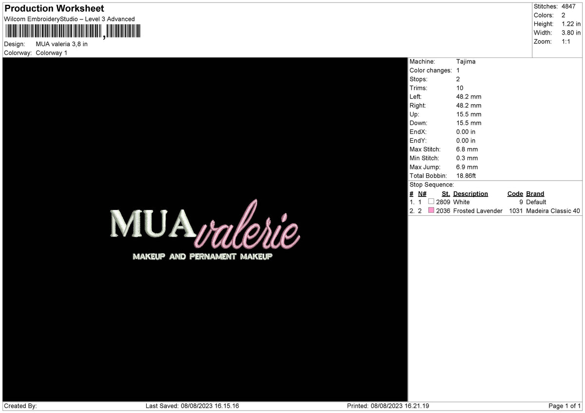 Mu Valerie Embroidery File 6 sizes