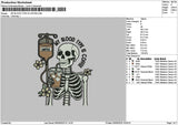 Bloodtext 0909 Embroidery File 6 sizes