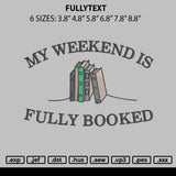 Fullytext Embroidery File 6 sizes