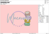 Macarons Embroidery File 6 sizes