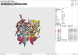 Magical Doremi Embroidery File 5 size