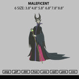 Maleficent Embroidery File 6 sizes
