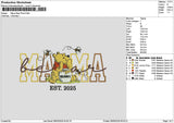 Mama Pooh 0805 Embroidery File 6 sizes