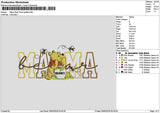 Mamatext 0905 Embroidery File 6 sizes