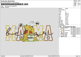 Mamatext 0905 Embroidery File 6 sizes
