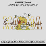 Mamatext 0905 Embroidery File 6 sizes