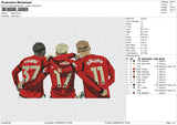 ManU Embroidery File 6 size