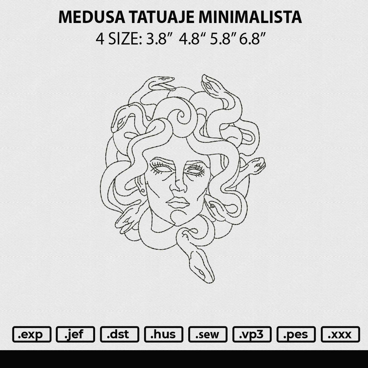 Medusa Tatuaje Minimalista