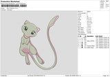 Mew Pokemon 02 Embroidery File 6 sizes