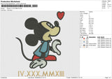 Mickey IV-XXX-MMXIII Embroidery File 6 size