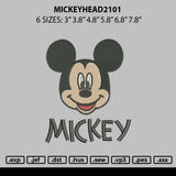 Mickeyhead 2101 Embroidery File 6 sizes