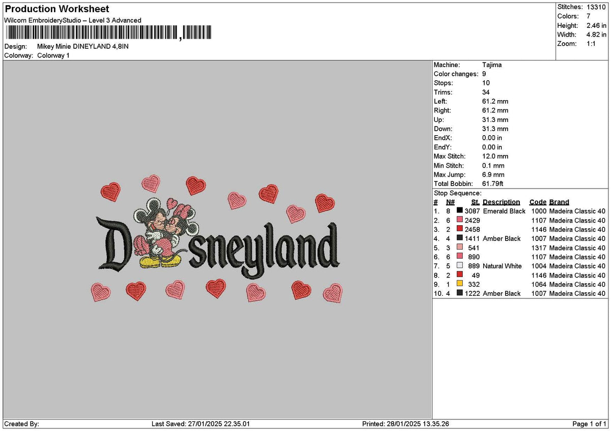 Dland Mickey Lov 03 Embroidery File 6 sizes