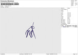 M logo puff Embroidery File 6 size