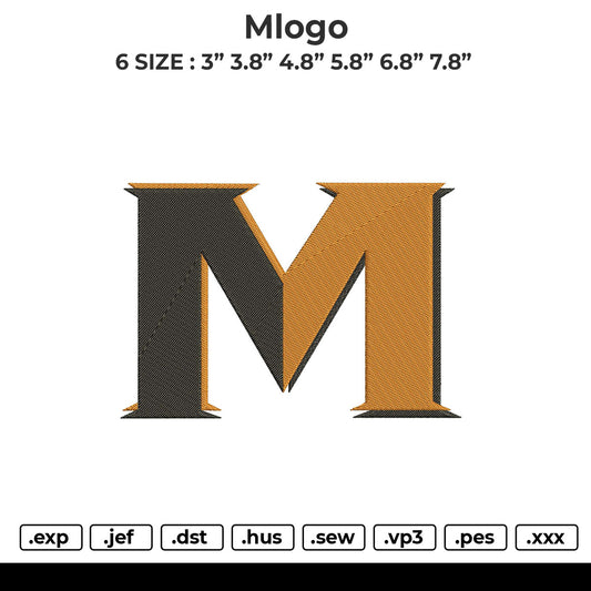 Mlogo Embroidery File 6 size